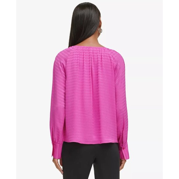 Calvin Klein Women's Blouse Magenta Size XS NWT - Picture 4 of 5